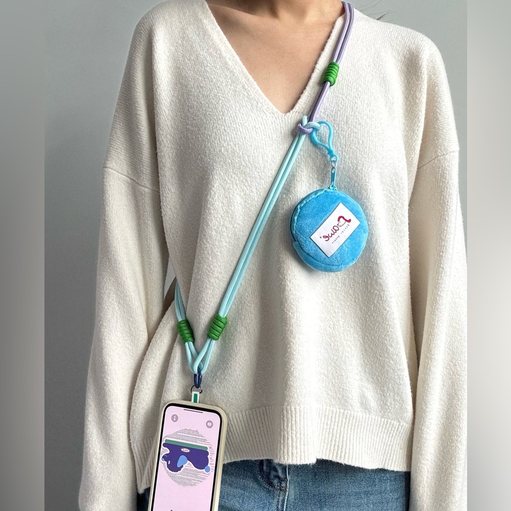 🩵💜 Pawe® Design Handmade 3-in-1 Lanyard Crossbody | Wrist Phone Strap.